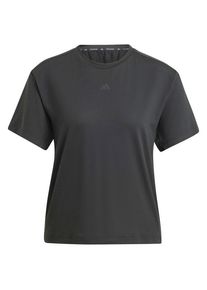 Adidas Power Back Coutout 3-Stripes Tee Funktionsshirt Damen (Gr XS |grau)