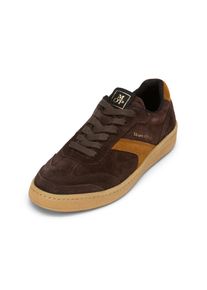 Marc O'Polo MARC O'POLO Damen Sneaker "aus weichem Veloursleder", Gr. 36schwarz earth, caramel, Obermaterial: 80% Leder, 20% Polyurethan, unifarben, Schuhe