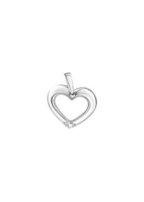 Vivance Damen Ketten-Anhänger "925/- Sterling Silber rhodiniert glanz Zirkonia", ONE-SIZE, Silber 925 (Sterlingsilber), 0,7 g, weiß, Silber 925
