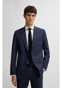 BOSS Kinder Krawatte "H-TIE 6 CM", blau, casual, unifarben, Web, Seide, Krawatten, in Italien gefertigt