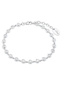 s.Oliver Damen Silberarmband "2024229", Silber 925 (Sterlingsilber), silber, Silber 925 (Sterlingsilber), Armbänder, mit Zirkonia (synth.)
