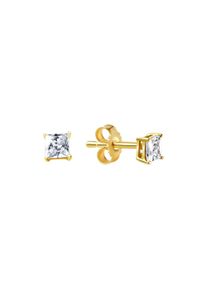 Vivance Damen Paar Ohrstecker "333 Gelbgold glanz Zirkonia", ONE-SIZE, Gold, gelb, Gold, Ohrringe