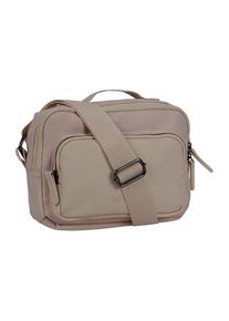 Mustang Damen Schultertasche "Dalarna", beige, Nylon, Taschen, Umhängetasche Schultertasche Tasche Damen