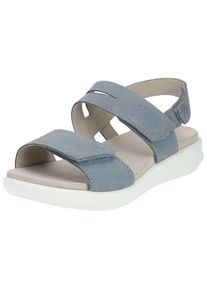 Legero Damen Riemchensandale "Legero Sandalen Nubukleder", Gr. 39, blau, Nubukleder, casual, Schuhe