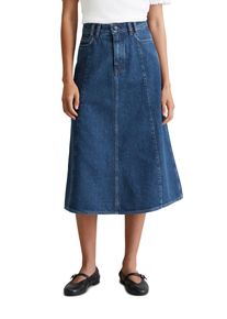 Marc O'Polo Damen Jeansrock "aus reiner Baumwolle", blau, casual, Gr. L, MARC O'POLO DENIM, unifarben, Obermaterial: 100% Baumwolle, Röcke