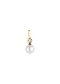 Vivance Damen Ketten-Anhänger "333 Gelbgold glanz SWZP und Zirkonia", ONE-SIZE, Gold, 0,4 g, gelb, Gold, Schmuckanhänger