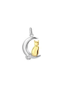 Vivance Damen Ketten-Anhänger "925/- Sterling Silber rhodiniert teils vergoldet", ONE-SIZE, Silber 925 (Sterlingsilber), 1,7 g, bunt, Silber 925