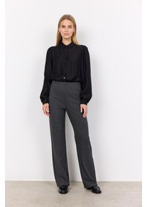 soyaconcept Damen Anzughose "SC-IVA 2", grau, modisch, Gr. M, meliert, Nadelstreifen, Web, Obermaterial: 50% Polyester, 48% Viskose, 2% Elasthan,