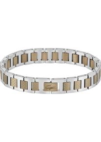 Lacoste Herren Freundschaftsarmband "Schmuck Parnterarmband METROPOLE, 2040117, 2040418, 2040419, 2040120", Edelstahledelstahlfarben, ocker,