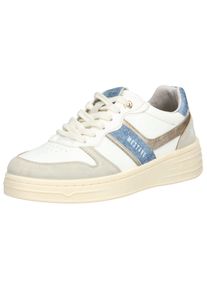 Mustang Shoes Damen Sneaker "Mustang Shoes Sneaker Lederimitat", Gr. 38, grau, Lederimitat, casual, Schuhe