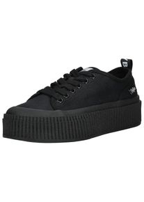 Buffalo Damen Plateausneaker "Buffalo Sneaker Textil", Gr. 38, schwarz, Textil, casual, Schuhe