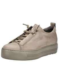 Paul Green Damen Plateausneaker "Paul Green Sneaker Nubukleder", Gr. 36, grau, Nubukleder, casual, Schuhe