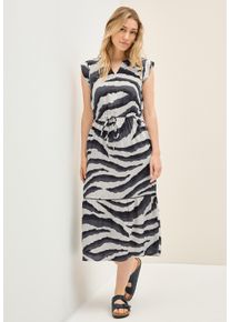 Cecil Damen Sommerkleidvolcanic grau, casual, Gr. M, unifarben, Stoff, 100% Viskose , Kleider, in Unifarbe