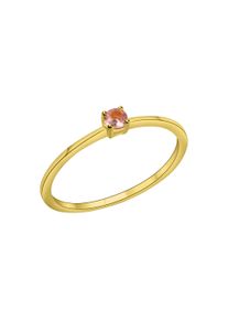 Diamonds by Ellen K. Damen Fingerring "375/- Gelbgold pink Saphir", 056 (17,8), Gold, gelb, FASCINATION BY ELLEN K., Gold, Fingerringe