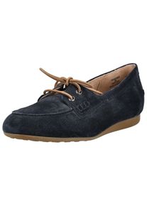 Paul Green Damen Bootsschuh "Paul Green Halbschuhe Veloursleder", Gr. 39, blau, Veloursleder, casual, Schuhe