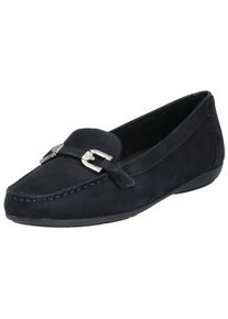 Geox Damen Mokassin "Geox Mokassin Nubukleder", Gr. 38, blau, Nubukleder, casual, Schuhe