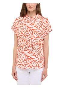 Mustang Damen Druckbluse "Style Coral Springs"fusion flower rot, casual, Gr. 36, gemustert, Web, Obermaterial: 100% Baumwolle, Blusen