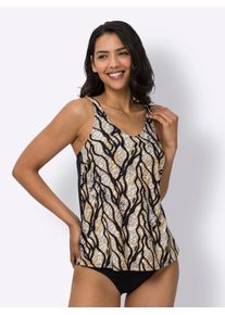 Damen Tankini-Top, schwarz, Gr. 54, Polyamid, Polyamid, Bikini-Oberteile
