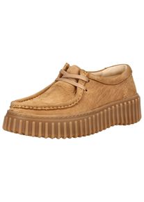 Clarks Damen Schnürschuh "Clarks Halbschuhe Nubukleder", Gr. 37,5, braun, Nubukleder, casual, Schuhe