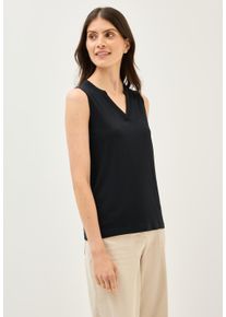 Cecil Damen Tunikashirt, schwarz, casual, Gr. XL, unifarben, Web, Stoff, 50% Modal, 50% Baumwolle, Shirts, im Tunika-Style