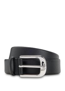 BOSS Damen Ledergürtel "Anna Belt 3 cm N.", schwarz, casual, Gr. 95, unifarben, Rindsleder, Gürtel, mit edler Narbung