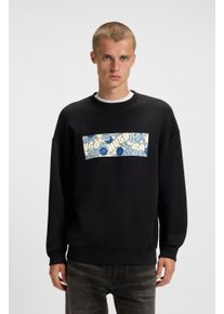 HUGO BLUE Herren Sweatshirt "Neprix", schwarz, casual, Gr. L, unifarben, Sweatware, Obermaterial: 100% Baumwolle, Sweatshirts