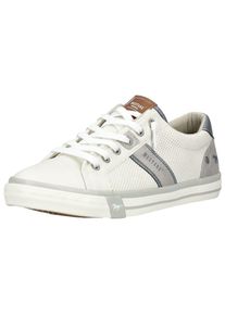 Mustang Shoes Herren Sneaker "Mustang Shoes Sneaker Lederimitat", Gr. 44, weiß, Lederimitat, casual, Schuhe