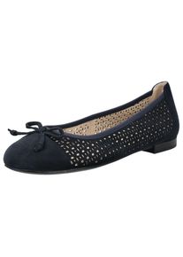 Caprice Damen Ballerina "Caprice Ballerinas Veloursleder", Gr. 41, blau, Veloursleder, casual, Schuhe