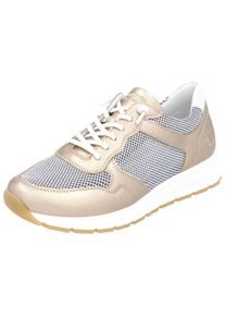 Remonte Damen Sneaker "Remonte Sneaker Leder", Gr. 39, gold, Leder, casual, Schuhe