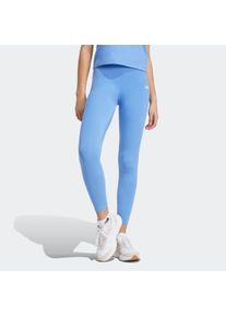 Damen Trainingstights "W LIN SJ LEG", blau, sportlich, Gr. M, adidas Sportswear, Obermaterial: 90% Baumwolle, 10% Elasthan, Hosen, Sportleggings