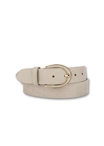 Bernd Götz BERND GÖTZ Damen Ledergürtel, beige, casual, Gr. 100, unifarben, Rindsleder, Gürtel, mit Dornschließe