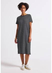 Street One Damen Midikleid, schwarz, casual, Gr. 42, 95% Viskose, 5% Elasthan, Kleider