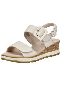 Caprice Damen Keilsandalette "Caprice Sandalen Nubukleder", Gr. 42, weiß, Nubukleder, casual, Schuhe