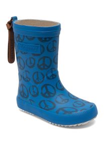 bisgaard Kinder Gummistiefel "fashion Weite: normal", Gr. 29peace on earth sky, Gummi, gemustert, casual, Schuhe, Matschstiefel mit Print,