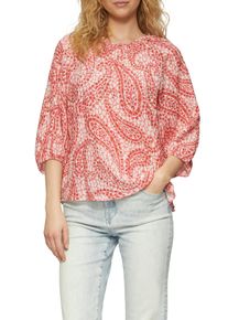s.Oliver Damen Klassische Bluse, rot, casual, Gr. 40, bedruckt, Obermaterial: 81% Viskose, 19% Polyamid, Blusen, mit All-Over Print