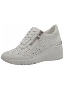 Marco Tozzi Damen Sneaker "Marco Tozzi Sneaker Leder/Synthetik", Gr. 39, weiß, Leder, Synthetik, casual, Schuhe
