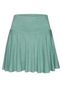 Vivance ACTIVE Damen Skort, grün, Basic, Gr. XS, unifarben, Single Jersey, Obermaterial: 95% Viskose, 5% Elasthan, Röcke, Tellerrock mit integrierter