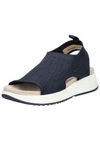 Caprice Damen Schaftsandalette "Caprice Sandalen Textil", Gr. 39, blau, Textil, casual, Schuhe