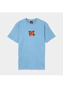 Santa Cruz Herren T-Shirt "SCREAMING HIBISCUS FRONT T-SHIRT", blau, sportlich, Gr. XXL, Obermaterial: 100% Baumwolle, Shirts