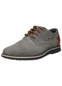 Bugatti Herren Schnürschuh "Bugatti Businessschuhe Veloursleder", Gr. 43, grau, Veloursleder, elegant, Schuhe