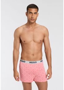 HUGO UNDERWEAR Damen Schlafshorts "UNITE_SHORTS 10247048 01", Gr. XL, rot, Single Jersey, Obermaterial: 93% Viskose, 7% Elasthan, casual, Hosen, mit
