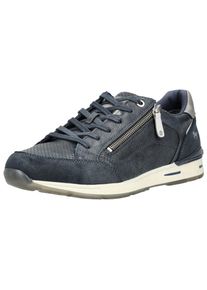 Mustang Shoes Herren Sneaker "Mustang Shoes Sneaker Lederimitat", Gr. 43, blau, Lederimitat, casual, Schuhe