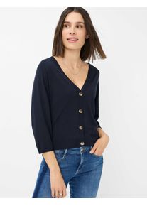 Brax Damen Cardigan "Style ANIQUE", blau, Gr. 38, 86% Viskose, 14% Polyester, Strickjacken