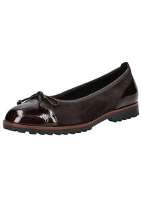 Gabor Damen Ballerina "Gabor Ballerinas Leder", Gr. 37, braun, Leder, casual, Schuhe