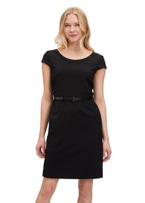 BETTY & CO BETTY & CO Damen Etuikleid "Betty & Co Etuikleid mit Gürtel", schwarz, feminin, Gr. 38, Obermaterial: 59% Polyester, 37% Viskose, 4% Elasthan.