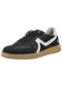 Mustang Shoes Herren Sneaker "Mustang Shoes Sneaker Lederimitat", Gr. 46, schwarz, Lederimitat, casual, Schuhe