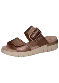 Caprice Damen Pantolette "Caprice Pantoletten Leder", Gr. 38, grau, Leder, casual, Schuhe