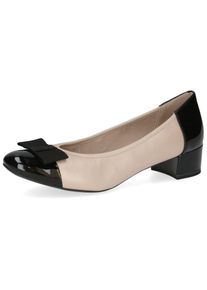 Caprice Damen Pumps "Caprice Pumps Leder/Textil", Gr. 38, beige, Leder, Textil, casual, Schuhe