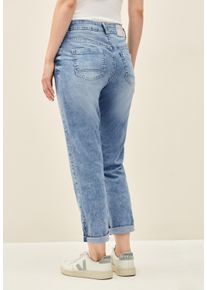 Cecil Damen Comfort-fit-Jeans, blau, casual, Gr. 29, unifarben, Jeans, 78% Baumwolle, 20% Polyester, 2% Elasthan, Jeans, Middle Waist