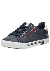 Mustang Shoes Herren Sneaker "Mustang Shoes Sneaker Lederimitat", Gr. 43, blau, Lederimitat, casual, Schuhe
